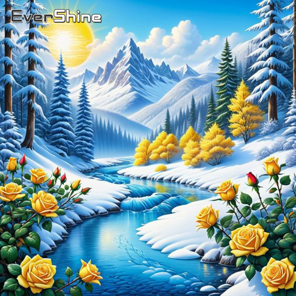 Photo Mosaic Print - Evershine River Diamond Paesaggio Nuovo arrivo