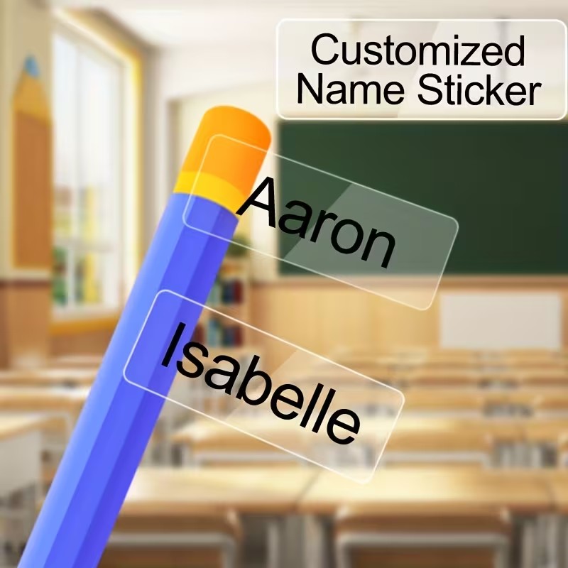 Personalized Name Box - Etichette personalizzate con nome, numeri o