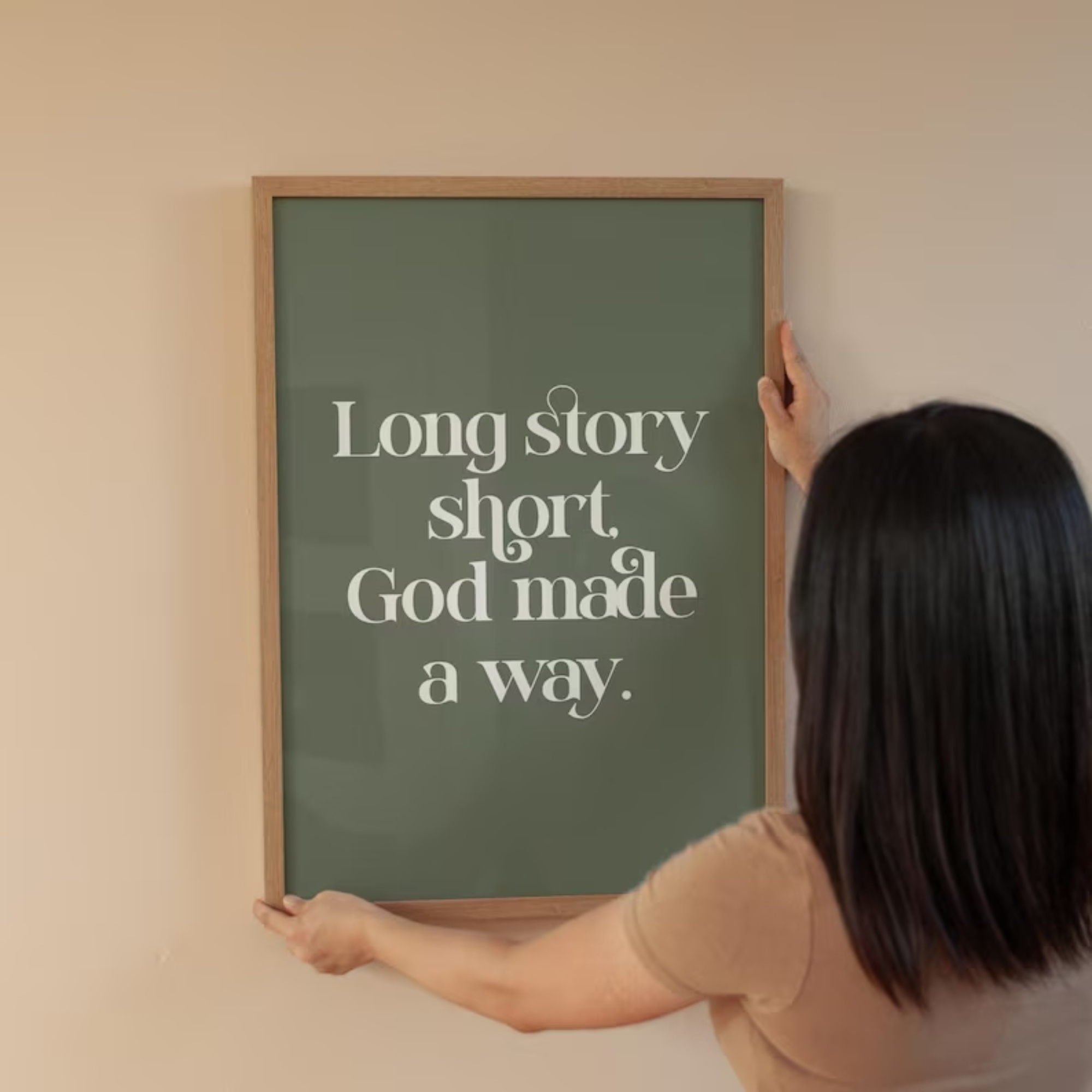 Long Story Short God Made A Wa - Custom Map Poster recensione e prezzo
