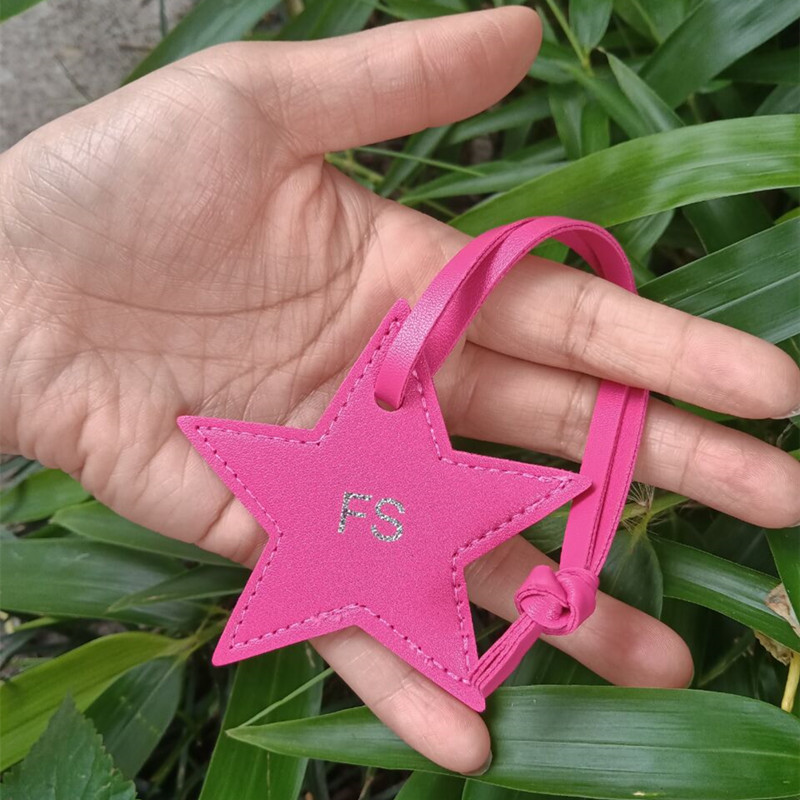 1 pz iniziali gratuite stella  - Monogram Keychain Leather recensione e prezzo