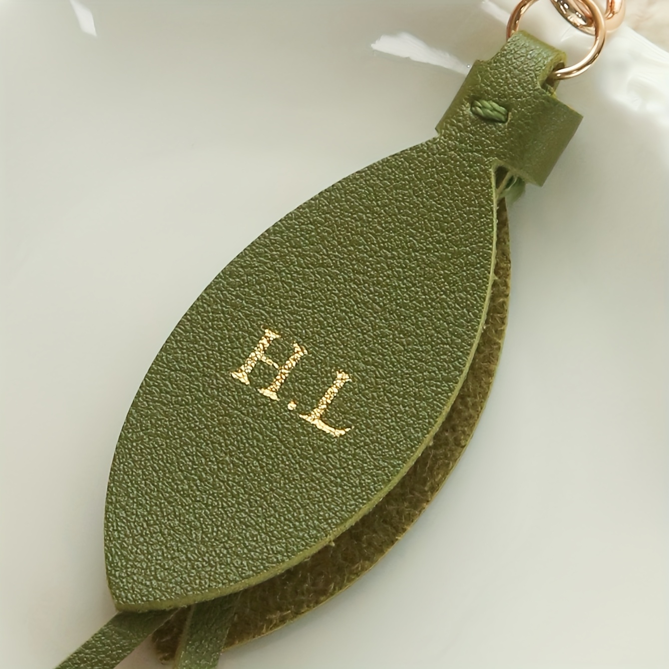 Portachiavi in Pelle Personali - Monogram Keychain Leather recensione e prezzo