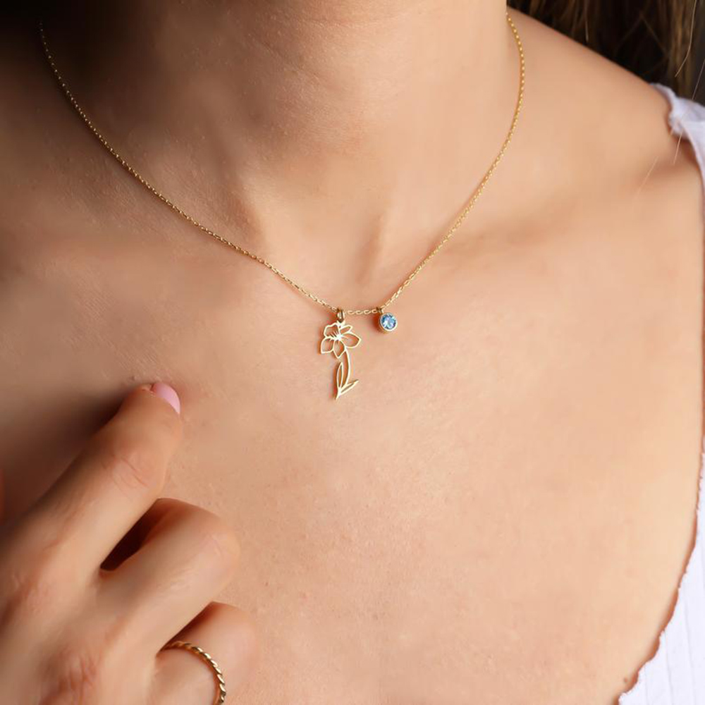 Collana con Ciondolo Personali - Birth Flower Necklace recensione e prezzo
